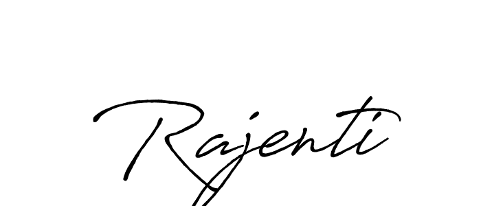 Create a beautiful signature design for name Rajenti. With this signature (Antro_Vectra_Bolder) fonts, you can make a handwritten signature for free. Rajenti signature style 7 images and pictures png