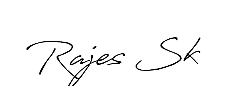 Also we have Rajes Sk name is the best signature style. Create professional handwritten signature collection using Antro_Vectra_Bolder autograph style. Rajes Sk signature style 7 images and pictures png