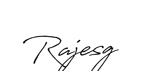 Use a signature maker to create a handwritten signature online. With this signature software, you can design (Antro_Vectra_Bolder) your own signature for name Rajesg. Rajesg signature style 7 images and pictures png