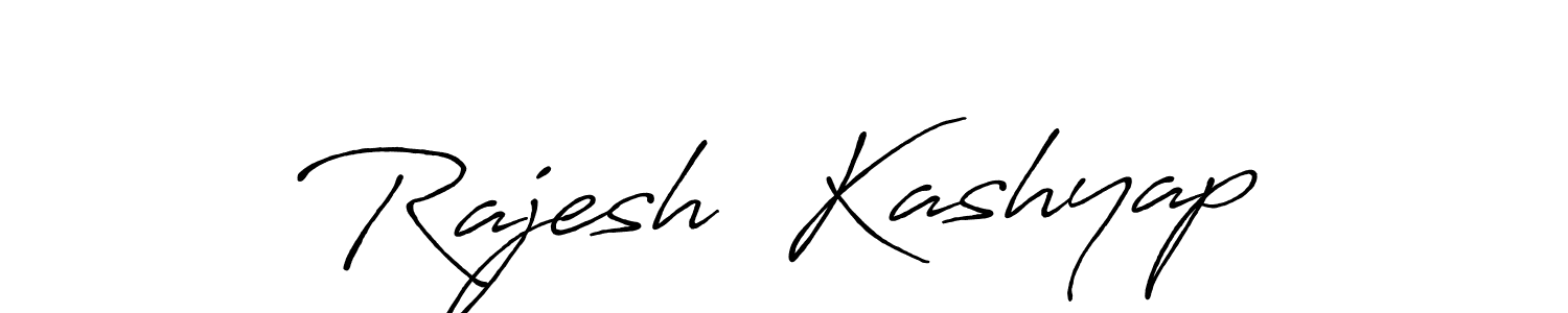 This is the best signature style for the Rajesh  Kashyap name. Also you like these signature font (Antro_Vectra_Bolder). Mix name signature. Rajesh  Kashyap signature style 7 images and pictures png