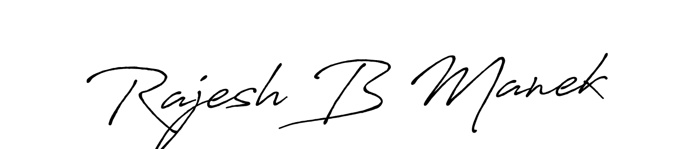 This is the best signature style for the Rajesh B Manek name. Also you like these signature font (Antro_Vectra_Bolder). Mix name signature. Rajesh B Manek signature style 7 images and pictures png
