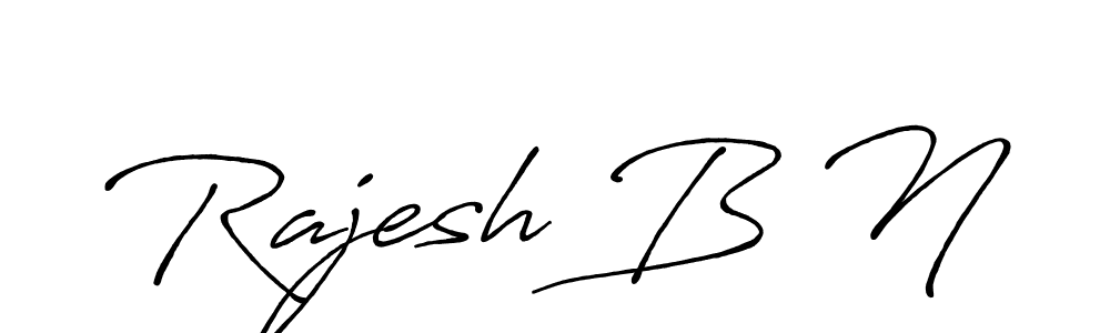 The best way (Antro_Vectra_Bolder) to make a short signature is to pick only two or three words in your name. The name Rajesh B N include a total of six letters. For converting this name. Rajesh B N signature style 7 images and pictures png