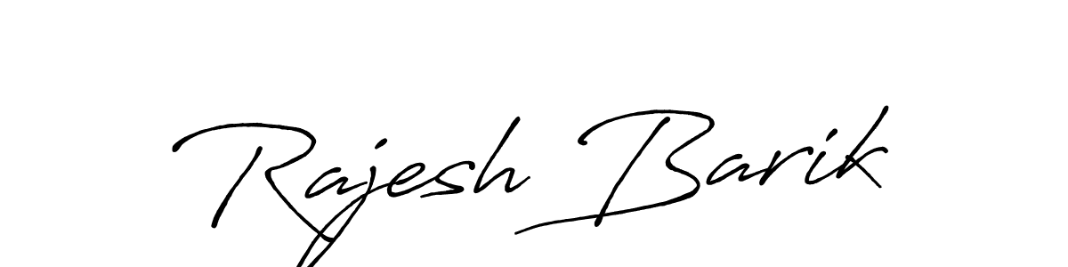 Make a beautiful signature design for name Rajesh Barik. With this signature (Antro_Vectra_Bolder) style, you can create a handwritten signature for free. Rajesh Barik signature style 7 images and pictures png