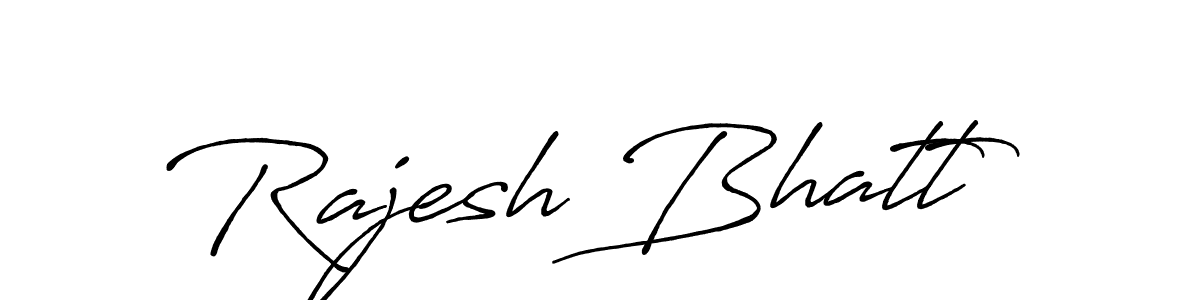 Also we have Rajesh Bhatt name is the best signature style. Create professional handwritten signature collection using Antro_Vectra_Bolder autograph style. Rajesh Bhatt signature style 7 images and pictures png