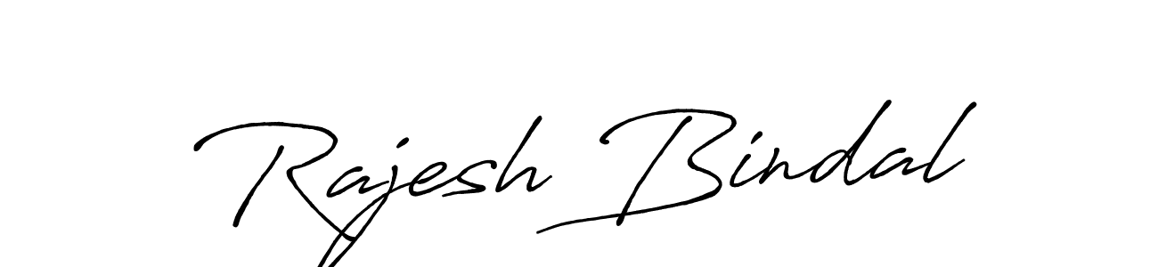 Rajesh Bindal stylish signature style. Best Handwritten Sign (Antro_Vectra_Bolder) for my name. Handwritten Signature Collection Ideas for my name Rajesh Bindal. Rajesh Bindal signature style 7 images and pictures png