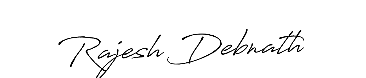 Make a beautiful signature design for name Rajesh Debnath. With this signature (Antro_Vectra_Bolder) style, you can create a handwritten signature for free. Rajesh Debnath signature style 7 images and pictures png