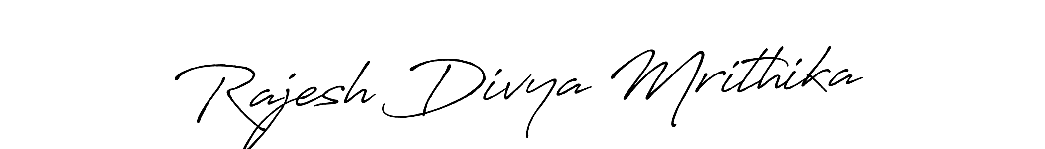 Design your own signature with our free online signature maker. With this signature software, you can create a handwritten (Antro_Vectra_Bolder) signature for name Rajesh Divya Mrithika. Rajesh Divya Mrithika signature style 7 images and pictures png