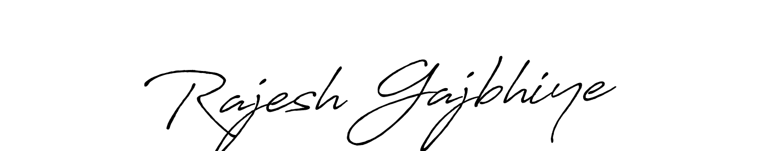 Rajesh Gajbhiye stylish signature style. Best Handwritten Sign (Antro_Vectra_Bolder) for my name. Handwritten Signature Collection Ideas for my name Rajesh Gajbhiye. Rajesh Gajbhiye signature style 7 images and pictures png