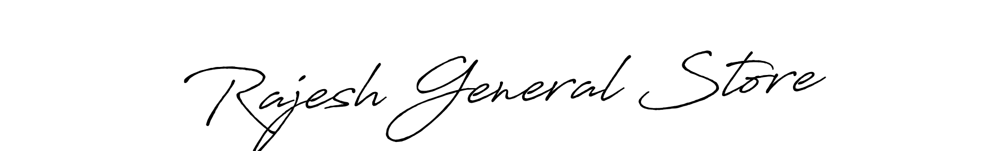 Once you've used our free online signature maker to create your best signature Antro_Vectra_Bolder style, it's time to enjoy all of the benefits that Rajesh General Store name signing documents. Rajesh General Store signature style 7 images and pictures png