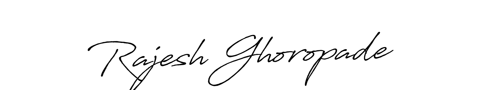 Use a signature maker to create a handwritten signature online. With this signature software, you can design (Antro_Vectra_Bolder) your own signature for name Rajesh Ghoropade. Rajesh Ghoropade signature style 7 images and pictures png