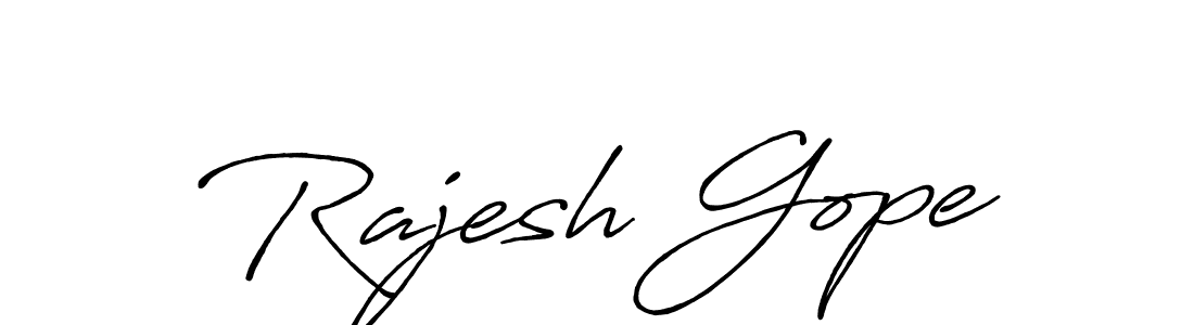 It looks lik you need a new signature style for name Rajesh Gope. Design unique handwritten (Antro_Vectra_Bolder) signature with our free signature maker in just a few clicks. Rajesh Gope signature style 7 images and pictures png