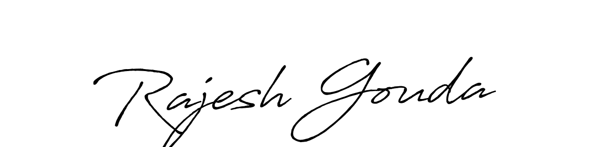 This is the best signature style for the Rajesh Gouda name. Also you like these signature font (Antro_Vectra_Bolder). Mix name signature. Rajesh Gouda signature style 7 images and pictures png