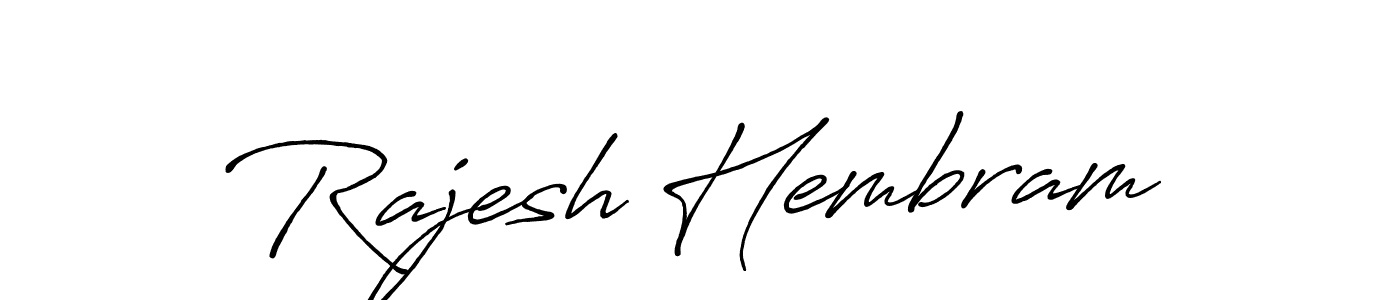 It looks lik you need a new signature style for name Rajesh Hembram. Design unique handwritten (Antro_Vectra_Bolder) signature with our free signature maker in just a few clicks. Rajesh Hembram signature style 7 images and pictures png