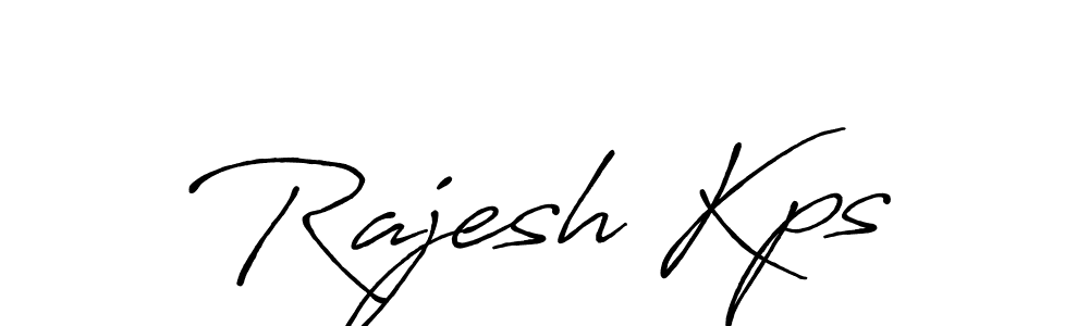 Rajesh Kps stylish signature style. Best Handwritten Sign (Antro_Vectra_Bolder) for my name. Handwritten Signature Collection Ideas for my name Rajesh Kps. Rajesh Kps signature style 7 images and pictures png