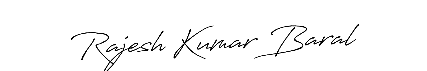 How to make Rajesh Kumar Baral signature? Antro_Vectra_Bolder is a professional autograph style. Create handwritten signature for Rajesh Kumar Baral name. Rajesh Kumar Baral signature style 7 images and pictures png