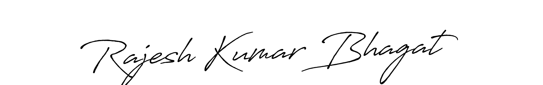 Create a beautiful signature design for name Rajesh Kumar Bhagat. With this signature (Antro_Vectra_Bolder) fonts, you can make a handwritten signature for free. Rajesh Kumar Bhagat signature style 7 images and pictures png