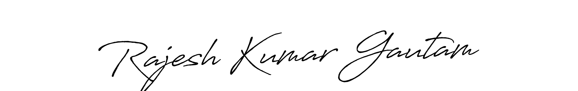 How to make Rajesh Kumar Gautam signature? Antro_Vectra_Bolder is a professional autograph style. Create handwritten signature for Rajesh Kumar Gautam name. Rajesh Kumar Gautam signature style 7 images and pictures png