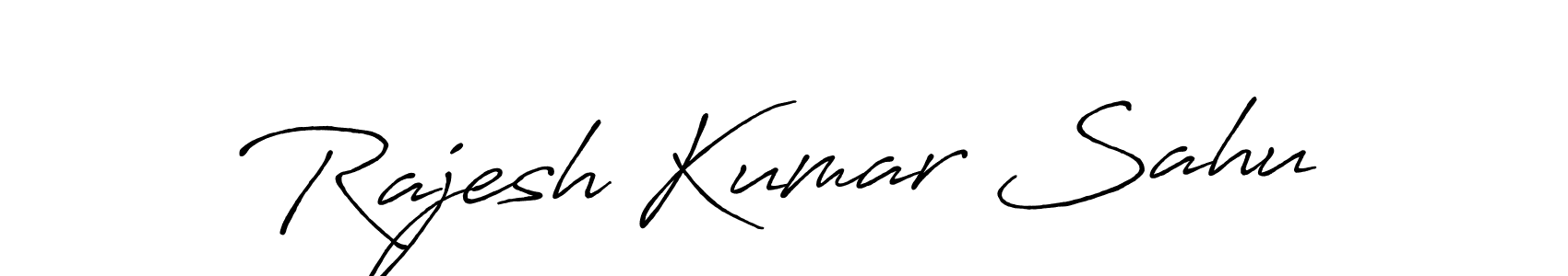 Design your own signature with our free online signature maker. With this signature software, you can create a handwritten (Antro_Vectra_Bolder) signature for name Rajesh Kumar Sahu. Rajesh Kumar Sahu signature style 7 images and pictures png