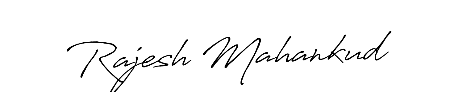 Create a beautiful signature design for name Rajesh Mahankud. With this signature (Antro_Vectra_Bolder) fonts, you can make a handwritten signature for free. Rajesh Mahankud signature style 7 images and pictures png