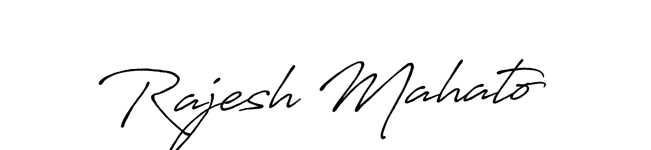 It looks lik you need a new signature style for name Rajesh Mahato. Design unique handwritten (Antro_Vectra_Bolder) signature with our free signature maker in just a few clicks. Rajesh Mahato signature style 7 images and pictures png