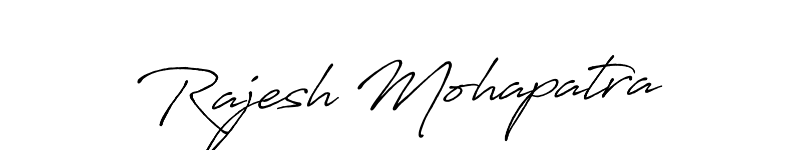 Antro_Vectra_Bolder is a professional signature style that is perfect for those who want to add a touch of class to their signature. It is also a great choice for those who want to make their signature more unique. Get Rajesh Mohapatra name to fancy signature for free. Rajesh Mohapatra signature style 7 images and pictures png