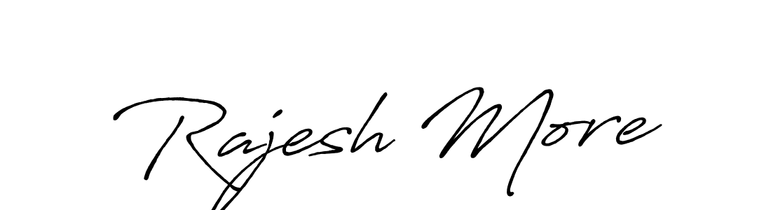Rajesh More stylish signature style. Best Handwritten Sign (Antro_Vectra_Bolder) for my name. Handwritten Signature Collection Ideas for my name Rajesh More. Rajesh More signature style 7 images and pictures png