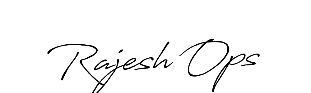 How to make Rajesh Ops signature? Antro_Vectra_Bolder is a professional autograph style. Create handwritten signature for Rajesh Ops name. Rajesh Ops signature style 7 images and pictures png
