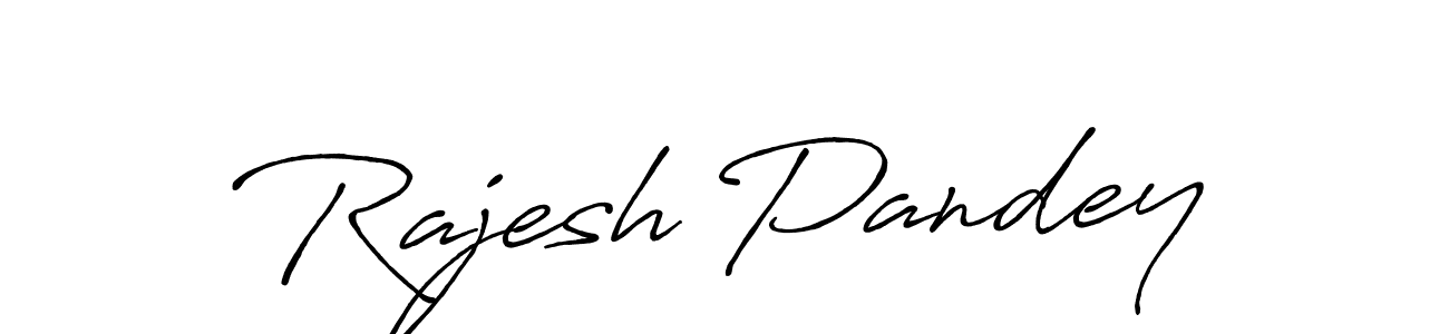 Design your own signature with our free online signature maker. With this signature software, you can create a handwritten (Antro_Vectra_Bolder) signature for name Rajesh Pandey. Rajesh Pandey signature style 7 images and pictures png