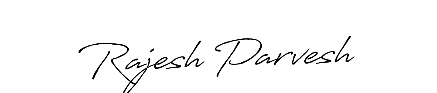 Design your own signature with our free online signature maker. With this signature software, you can create a handwritten (Antro_Vectra_Bolder) signature for name Rajesh Parvesh. Rajesh Parvesh signature style 7 images and pictures png