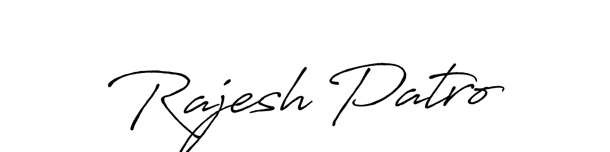 if you are searching for the best signature style for your name Rajesh Patro. so please give up your signature search. here we have designed multiple signature styles  using Antro_Vectra_Bolder. Rajesh Patro signature style 7 images and pictures png