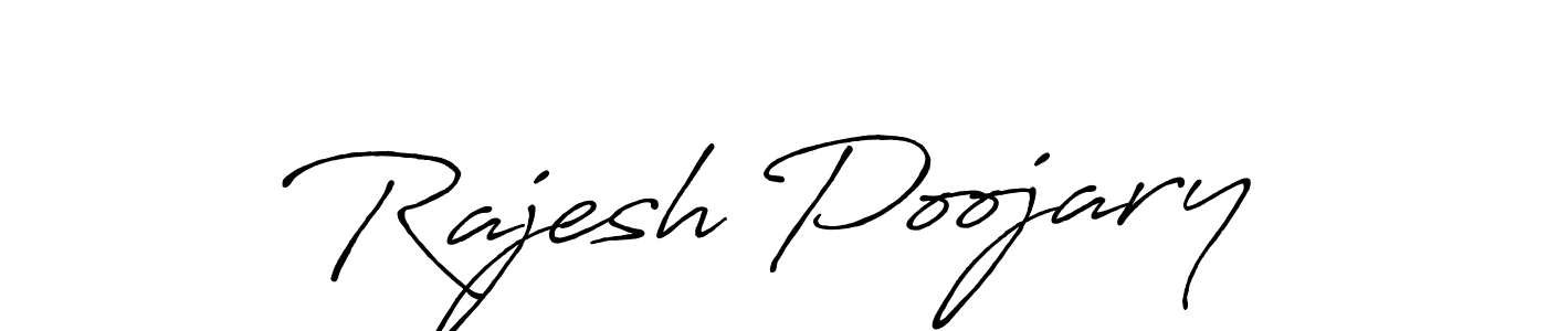 This is the best signature style for the Rajesh Poojary name. Also you like these signature font (Antro_Vectra_Bolder). Mix name signature. Rajesh Poojary signature style 7 images and pictures png