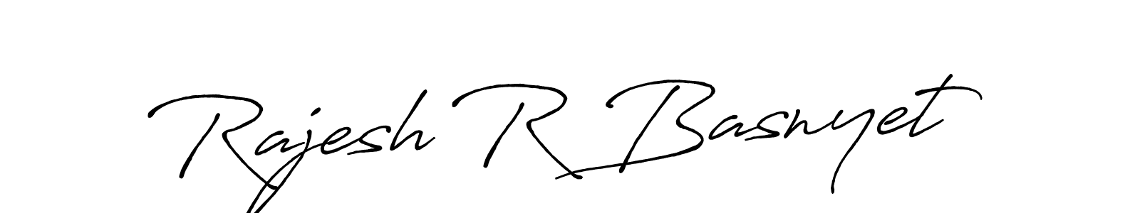 It looks lik you need a new signature style for name Rajesh R Basnyet. Design unique handwritten (Antro_Vectra_Bolder) signature with our free signature maker in just a few clicks. Rajesh R Basnyet signature style 7 images and pictures png