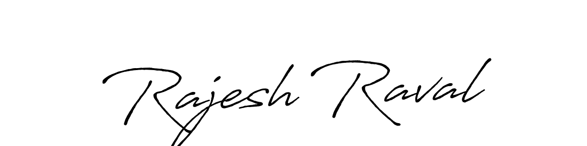Create a beautiful signature design for name Rajesh Raval. With this signature (Antro_Vectra_Bolder) fonts, you can make a handwritten signature for free. Rajesh Raval signature style 7 images and pictures png