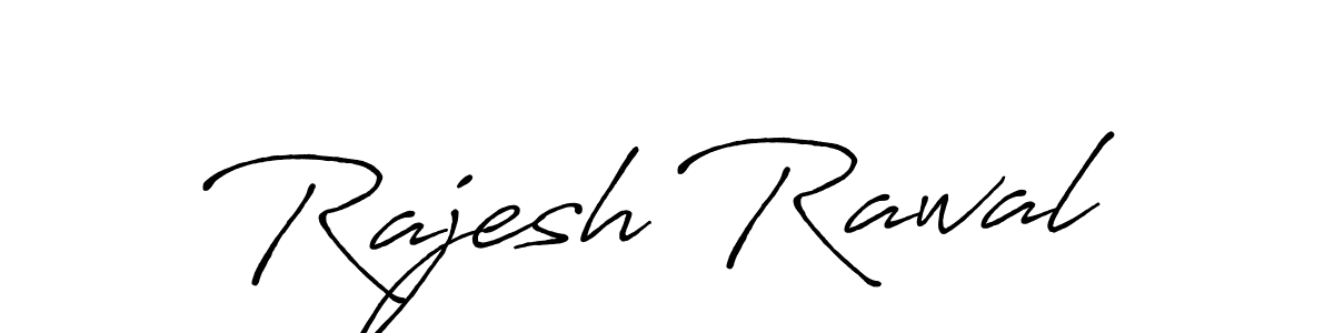 Make a beautiful signature design for name Rajesh Rawal. With this signature (Antro_Vectra_Bolder) style, you can create a handwritten signature for free. Rajesh Rawal signature style 7 images and pictures png