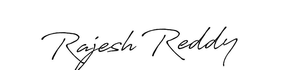 Create a beautiful signature design for name Rajesh Reddy. With this signature (Antro_Vectra_Bolder) fonts, you can make a handwritten signature for free. Rajesh Reddy signature style 7 images and pictures png