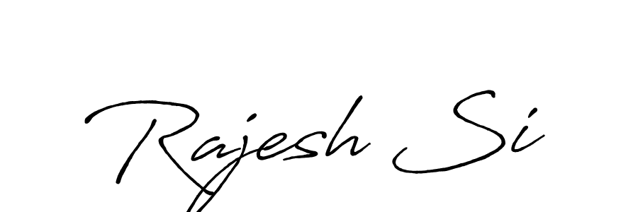 Design your own signature with our free online signature maker. With this signature software, you can create a handwritten (Antro_Vectra_Bolder) signature for name Rajesh Si. Rajesh Si signature style 7 images and pictures png