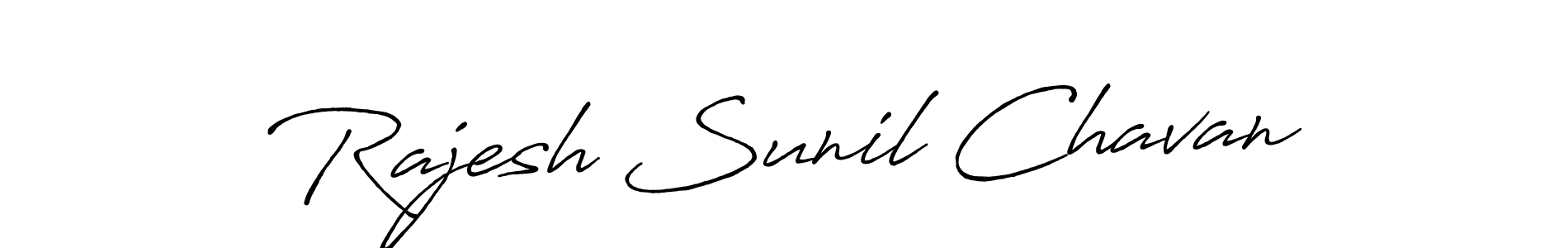 How to make Rajesh Sunil Chavan signature? Antro_Vectra_Bolder is a professional autograph style. Create handwritten signature for Rajesh Sunil Chavan name. Rajesh Sunil Chavan signature style 7 images and pictures png