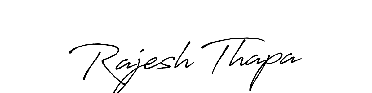 It looks lik you need a new signature style for name Rajesh Thapa. Design unique handwritten (Antro_Vectra_Bolder) signature with our free signature maker in just a few clicks. Rajesh Thapa signature style 7 images and pictures png