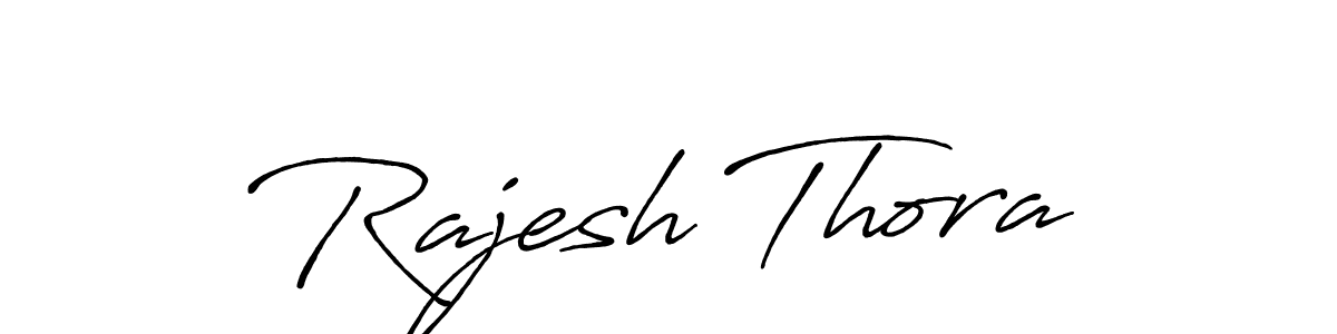 Create a beautiful signature design for name Rajesh Thora. With this signature (Antro_Vectra_Bolder) fonts, you can make a handwritten signature for free. Rajesh Thora signature style 7 images and pictures png
