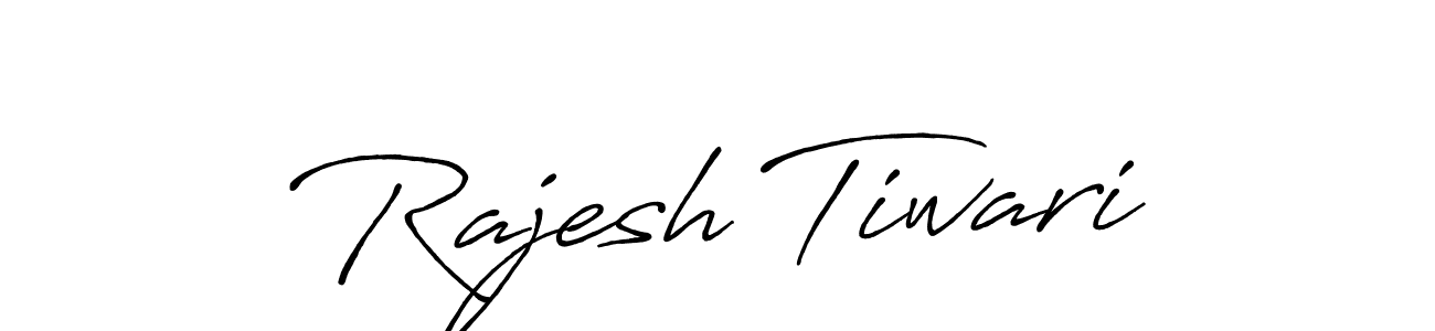 Create a beautiful signature design for name Rajesh Tiwari. With this signature (Antro_Vectra_Bolder) fonts, you can make a handwritten signature for free. Rajesh Tiwari signature style 7 images and pictures png