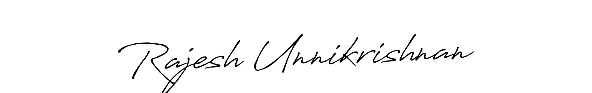 You should practise on your own different ways (Antro_Vectra_Bolder) to write your name (Rajesh Unnikrishnan) in signature. don't let someone else do it for you. Rajesh Unnikrishnan signature style 7 images and pictures png