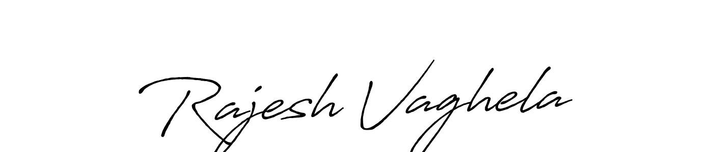 Rajesh Vaghela stylish signature style. Best Handwritten Sign (Antro_Vectra_Bolder) for my name. Handwritten Signature Collection Ideas for my name Rajesh Vaghela. Rajesh Vaghela signature style 7 images and pictures png
