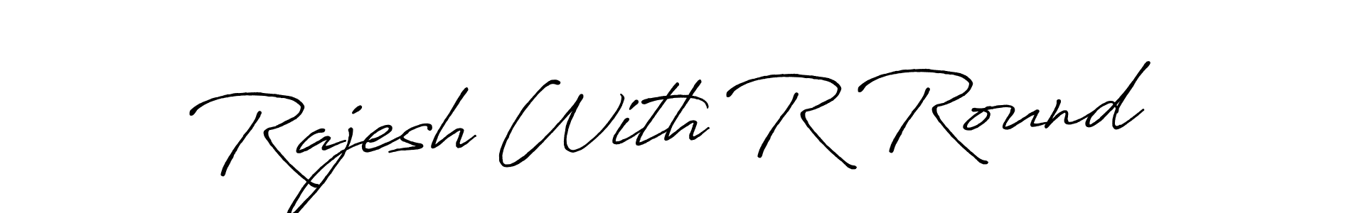 Make a short Rajesh With R Round signature style. Manage your documents anywhere anytime using Antro_Vectra_Bolder. Create and add eSignatures, submit forms, share and send files easily. Rajesh With R Round signature style 7 images and pictures png