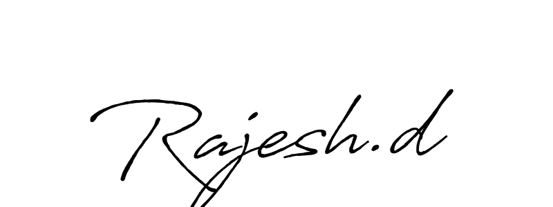 How to Draw Rajesh.d signature style? Antro_Vectra_Bolder is a latest design signature styles for name Rajesh.d. Rajesh.d signature style 7 images and pictures png