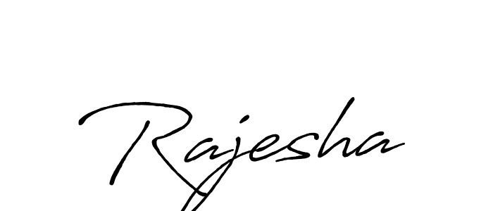 Rajesha stylish signature style. Best Handwritten Sign (Antro_Vectra_Bolder) for my name. Handwritten Signature Collection Ideas for my name Rajesha. Rajesha signature style 7 images and pictures png