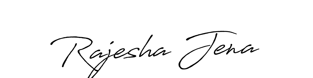 Also we have Rajesha Jena name is the best signature style. Create professional handwritten signature collection using Antro_Vectra_Bolder autograph style. Rajesha Jena signature style 7 images and pictures png