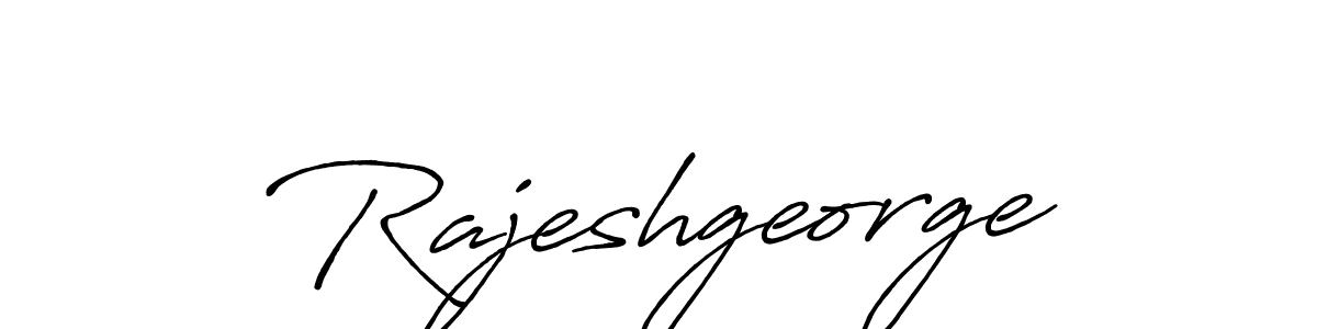 Design your own signature with our free online signature maker. With this signature software, you can create a handwritten (Antro_Vectra_Bolder) signature for name Rajeshgeorge. Rajeshgeorge signature style 7 images and pictures png
