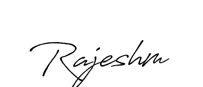 The best way (Antro_Vectra_Bolder) to make a short signature is to pick only two or three words in your name. The name Rajeshm include a total of six letters. For converting this name. Rajeshm signature style 7 images and pictures png