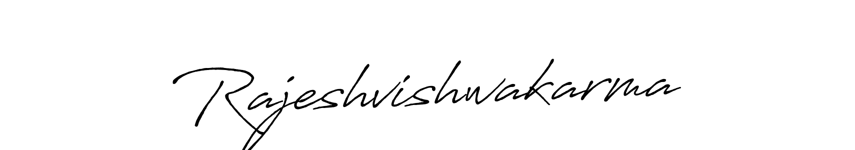 Use a signature maker to create a handwritten signature online. With this signature software, you can design (Antro_Vectra_Bolder) your own signature for name Rajeshvishwakarma. Rajeshvishwakarma signature style 7 images and pictures png