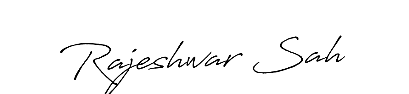 Rajeshwar Sah stylish signature style. Best Handwritten Sign (Antro_Vectra_Bolder) for my name. Handwritten Signature Collection Ideas for my name Rajeshwar Sah. Rajeshwar Sah signature style 7 images and pictures png